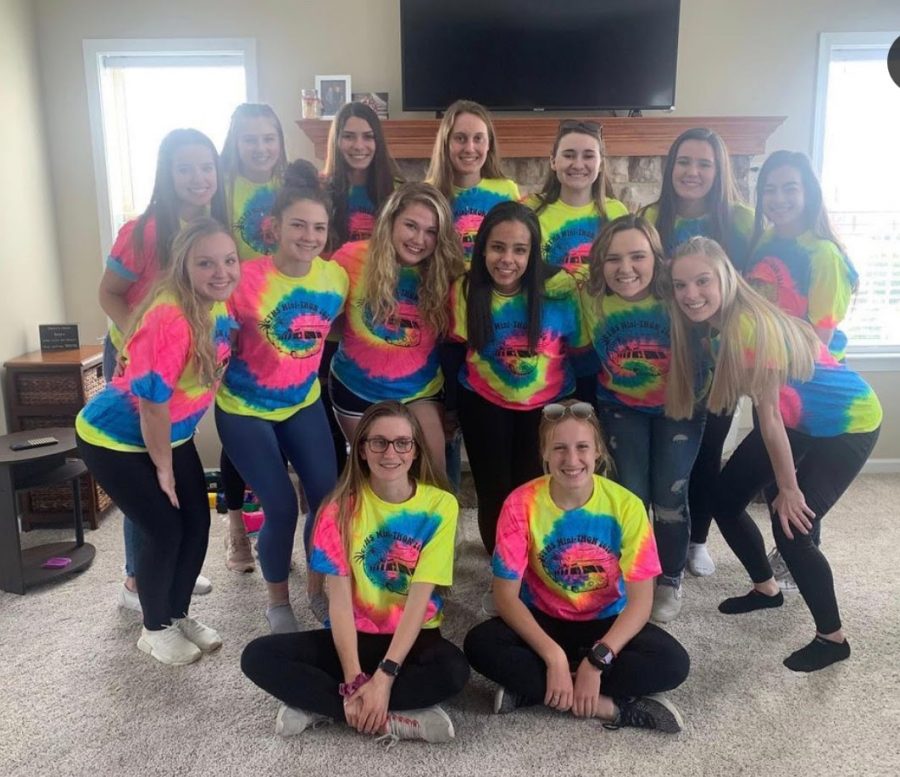 The 2020 MiniThon Captains gathered for an impromptu celebration of their efforts despite the eventual cancellation of the 12 hour March Dance Marathon. Students raised $132,120.20 for the Penn State Children’s Hospital and the Four Diamonds Fund in Hershey, Pa.
Photo from Beth Smith / Malerie Kelly.