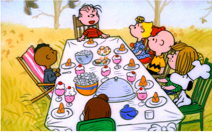 “A Charlie brown Thanksgiving” is one of the few Thanksgiving movies. 
CBS
