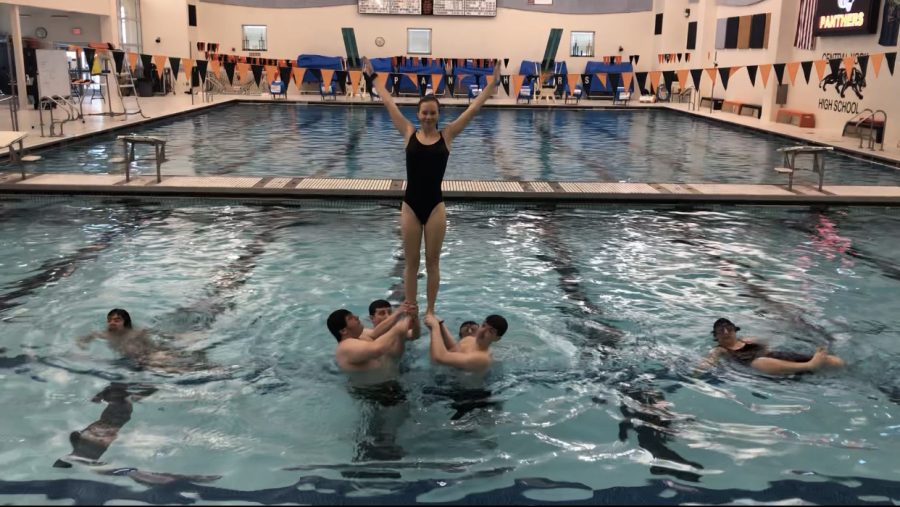 In Aquatics Fitness, students perform many different activities and lessons in the water, including fully-fledged synchronized swimming.