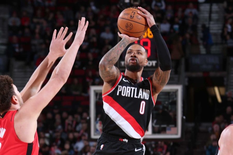 The+seven+time+All-Star+Damian+Lillard+scored+41+first-half+points%2C+this+is+the+third+most+points+scored+in+a+half.