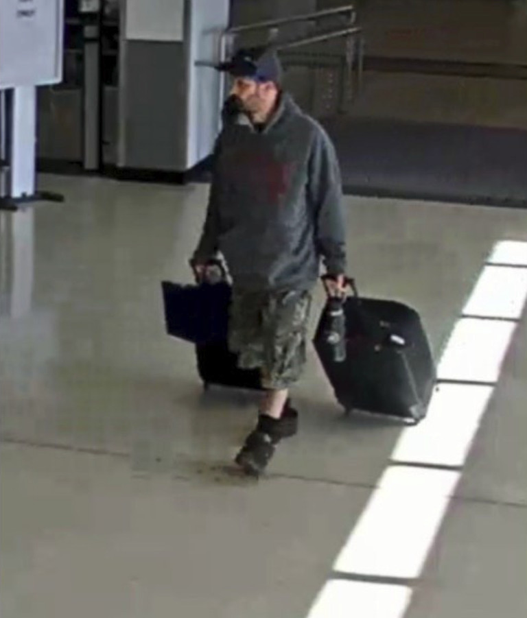 Lehigh Valley International Airport camera shows Marc Muffley as an alleged suspect according to an FBI affidavit. 
