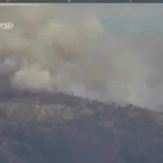 Smoke from the Lucas Fire near Potter Valley as Cal Fire issues evacuation orders and warnings