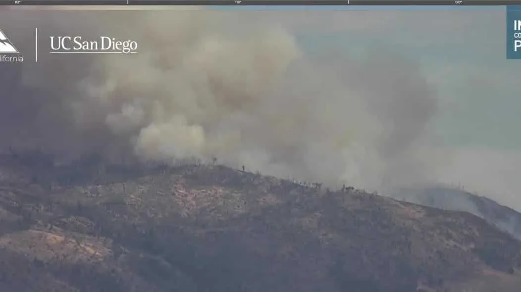 Smoke from the Lucas Fire near Potter Valley as Cal Fire issues evacuation orders and warnings